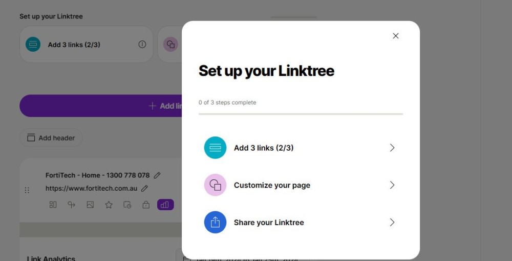 FortiTech - Tech Tips: Setting up Linktree for your business